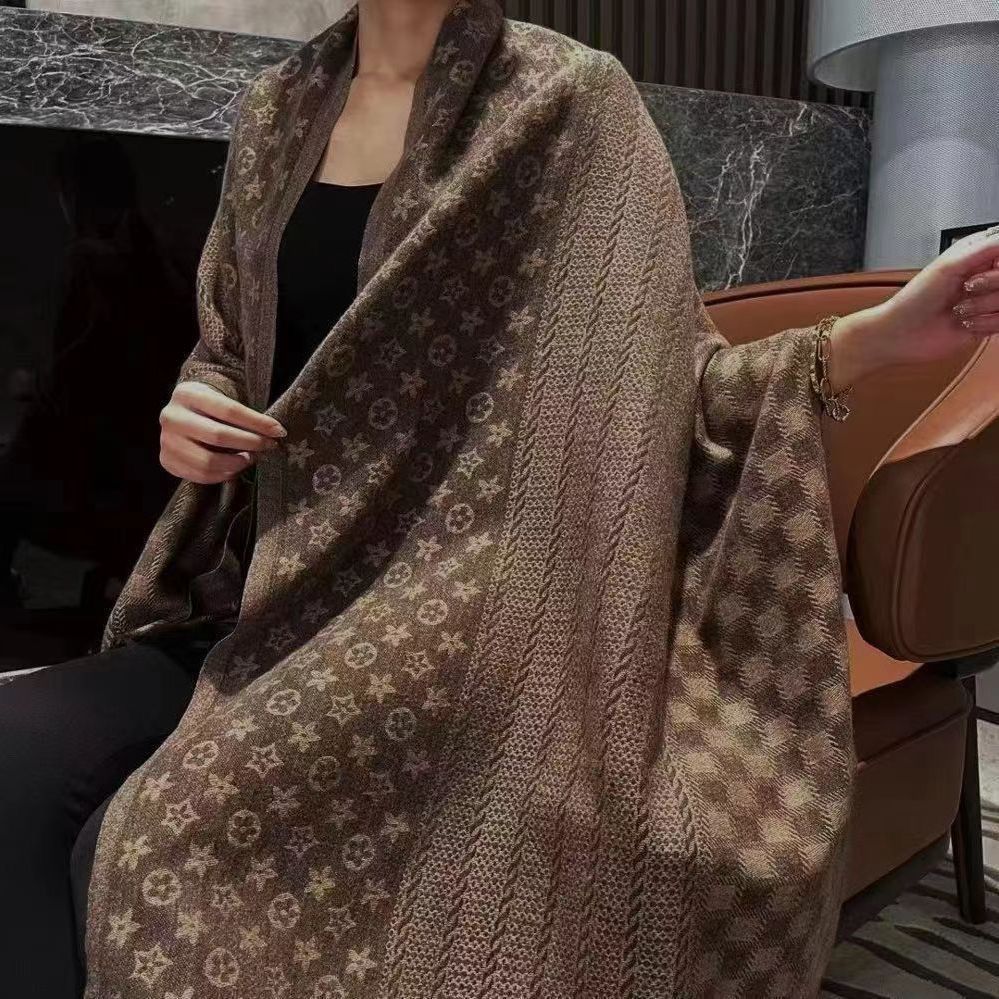 Wool Scarf Men - New Design Warm Faux Cashmere Scarf