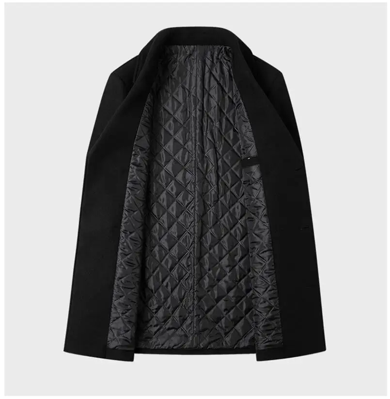 2026 Men's Double Breasted Woo - Wool Coat Peacoat incelemesi ve fiyatı
