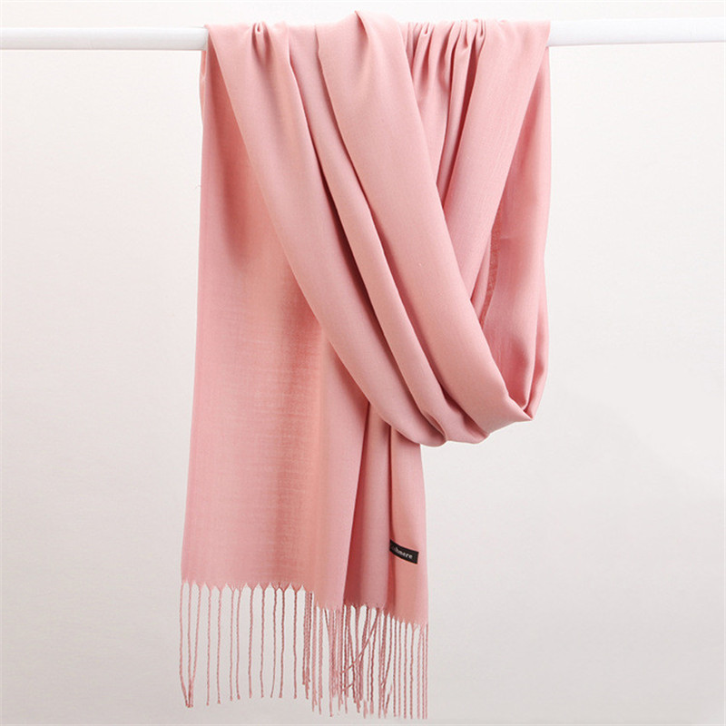 Fashion Solid Color 2023 Women - Wool Scarf Men incelemesi ve fiyatı