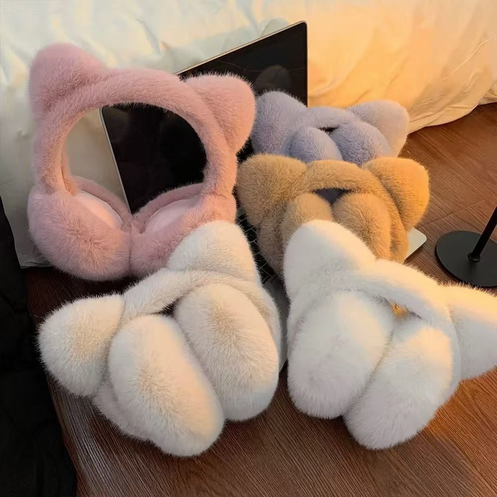 Cute Cat Earmuffs Winter Warm  - Earmuffs Foldable incelemesi ve fiyatı