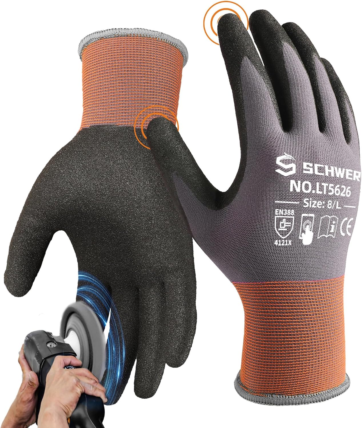 6 Pairs Heavy Duty Work Gloves - Touch Screen Gloves incelemesi ve fiyatı