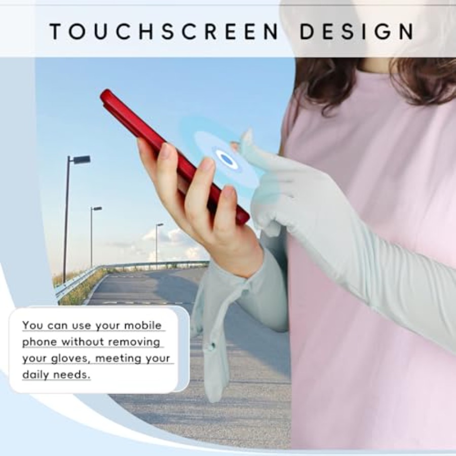 Women's UV Sun Protection Long - Touch Screen Gloves incelemesi ve fiyatı