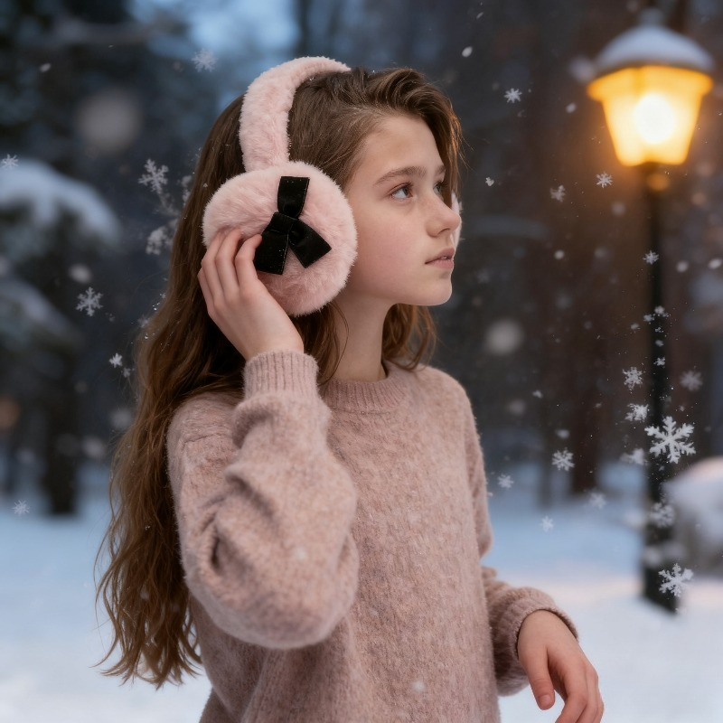 1pc Women's Winter Solid Color - Earmuffs Foldable incelemesi ve fiyatı