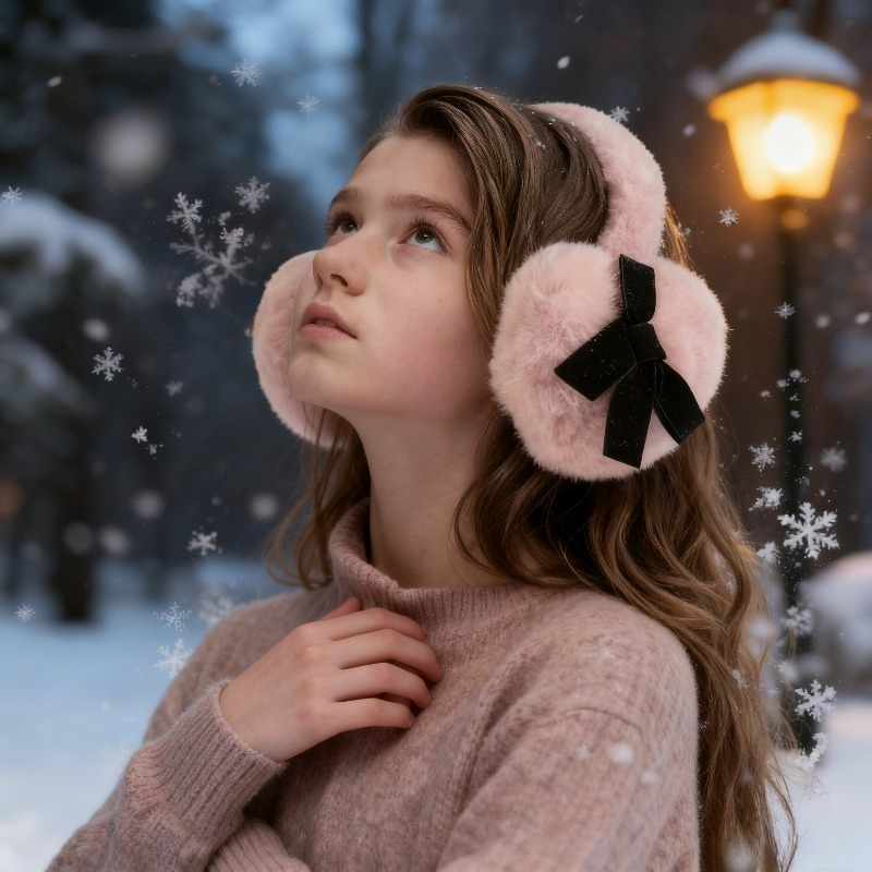 1pc Women's Winter Solid Color - Earmuffs Foldable incelemesi ve fiyatı