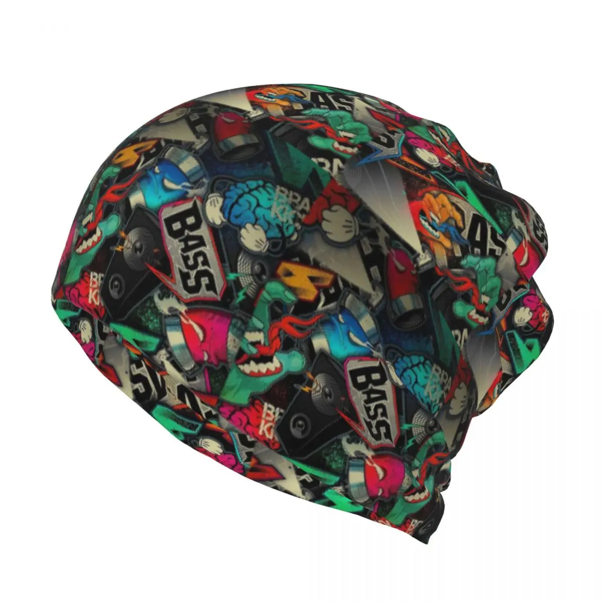Urban Pattern Hip Hop Graffiti - Knit Beanie Hat Warm incelemesi ve fiyatı