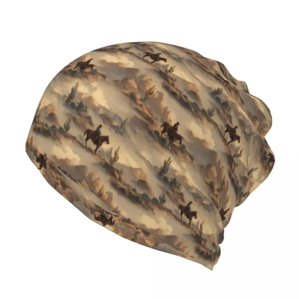 Cowboy In Desert Western Lands - Knit Beanie Hat Warm incelemesi ve fiyatı