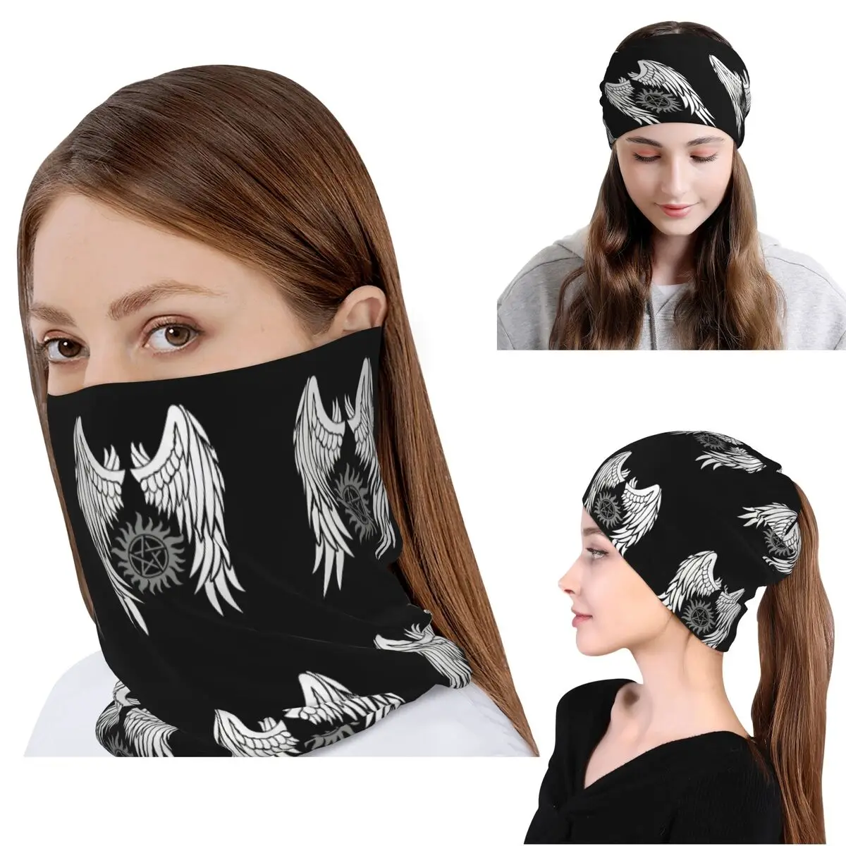 Supernatural Wings And Logo Ba - Knit Beanie Hat Warm incelemesi ve fiyatı