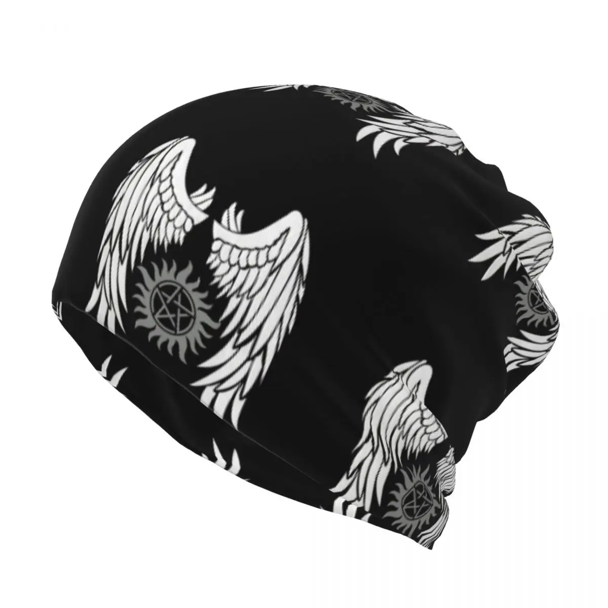Supernatural Wings And Logo Ba - Knit Beanie Hat Warm incelemesi ve fiyatı