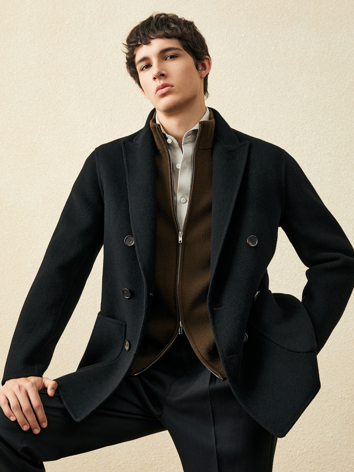 Men‘s 100% Wool Short Coat | B - Wool Coat Peacoat incelemesi ve fiyatı