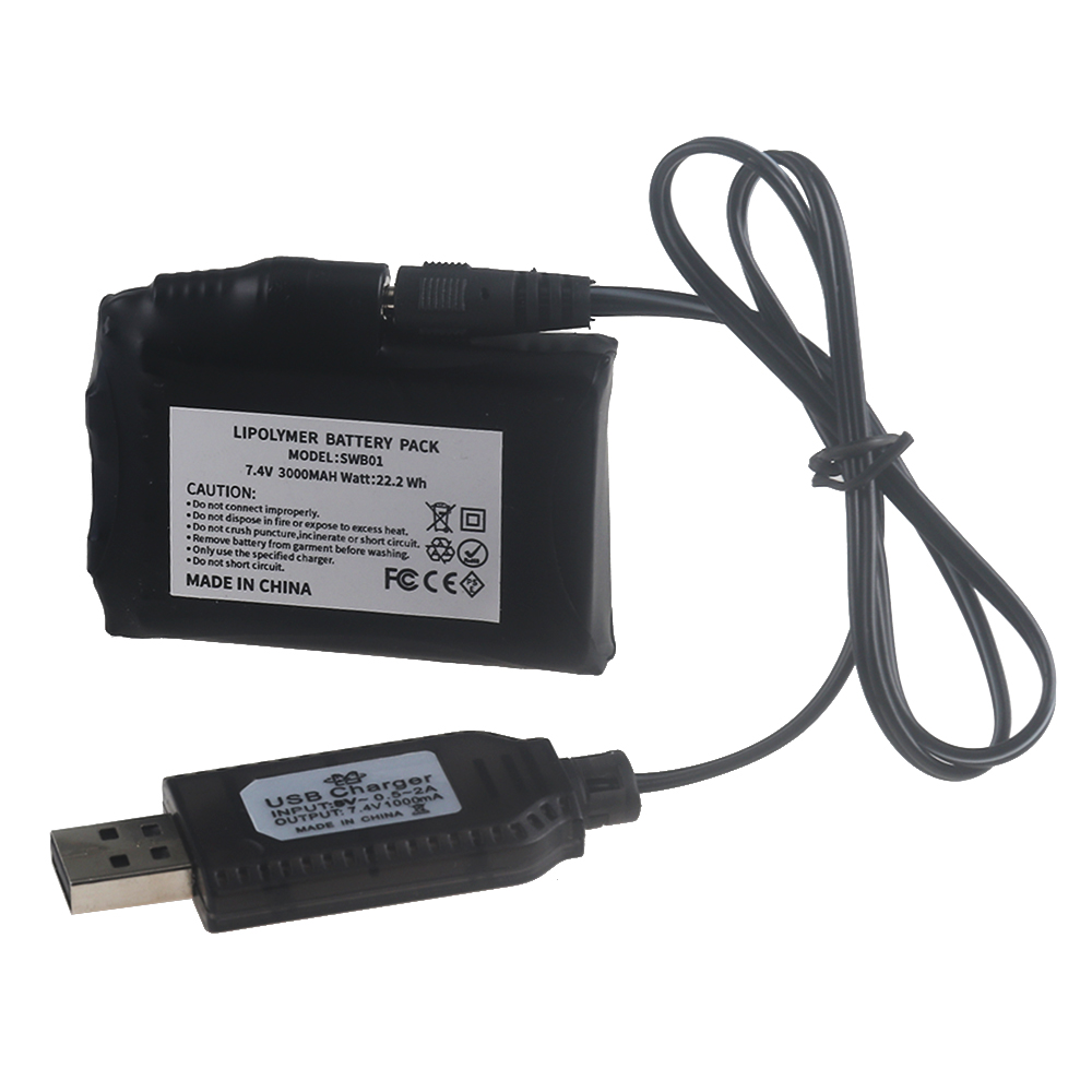 7.4V Li-Polymer 3000mah Batter - Heated Vest Battery incelemesi ve fiyatı