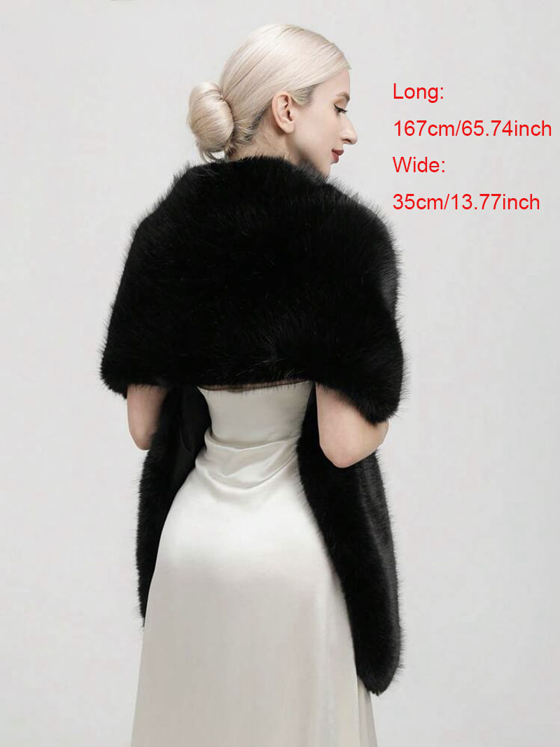 Fashion Luxury Faux Fox Fur Sh - Shawl Wrap Winter incelemesi ve fiyatı