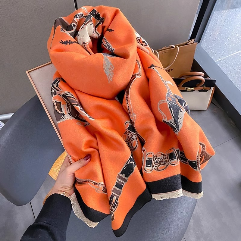 Retro Rider Horse Imitation Ca - Wool Scarf Men incelemesi ve fiyatı