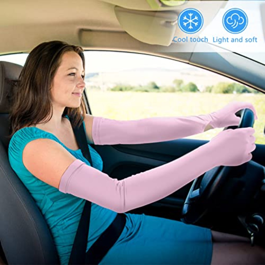 2 Pairs Women UV Long Sun Prot - Touch Screen Gloves incelemesi ve fiyatı